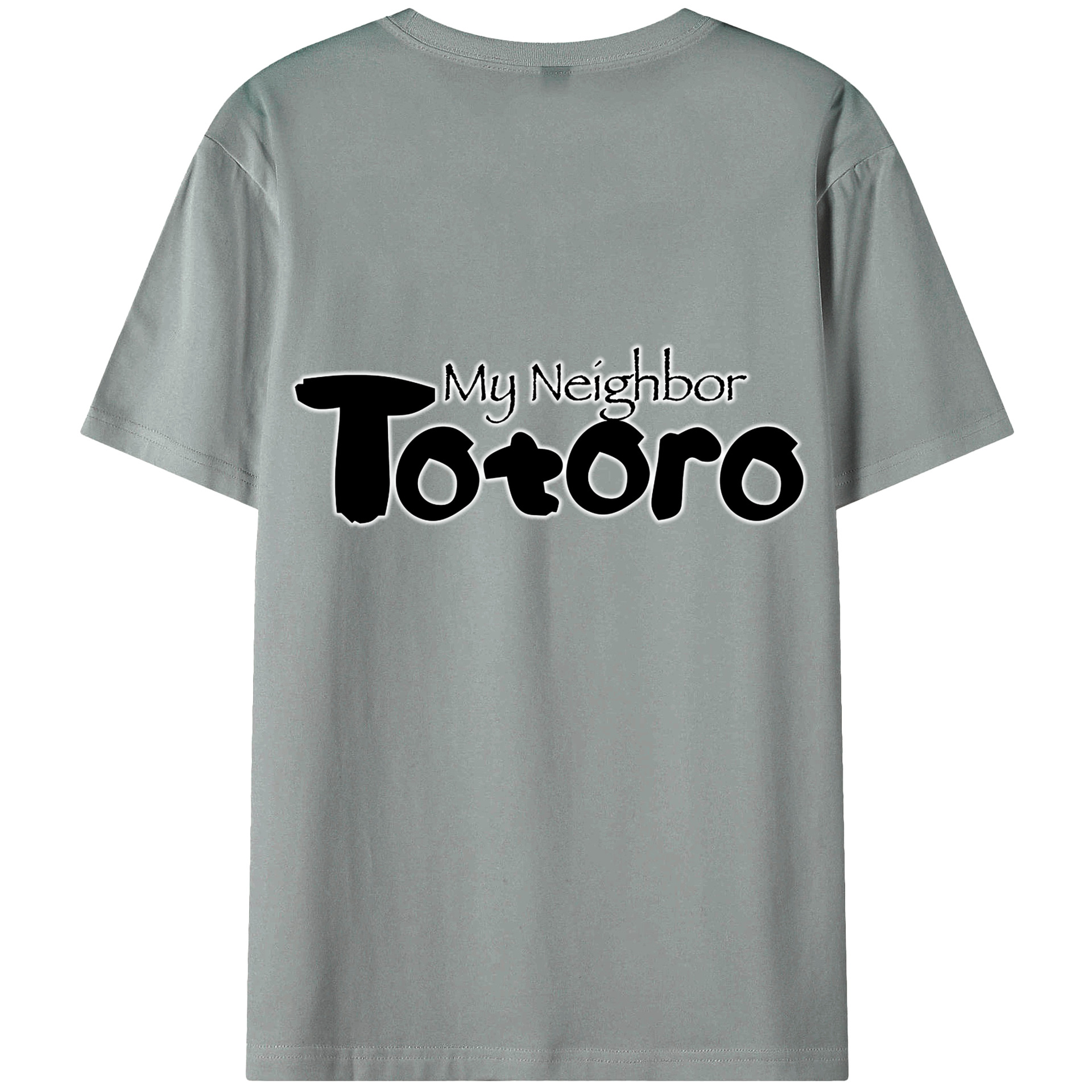 （画像用） となりのトトロ 草壁メイ 草壁サツキ My Neighbor Totoro Satsuki Kusakabe Mei Kusakabe 綿100％ メンズ半袖Tシャツ（バックプリント） 通気性